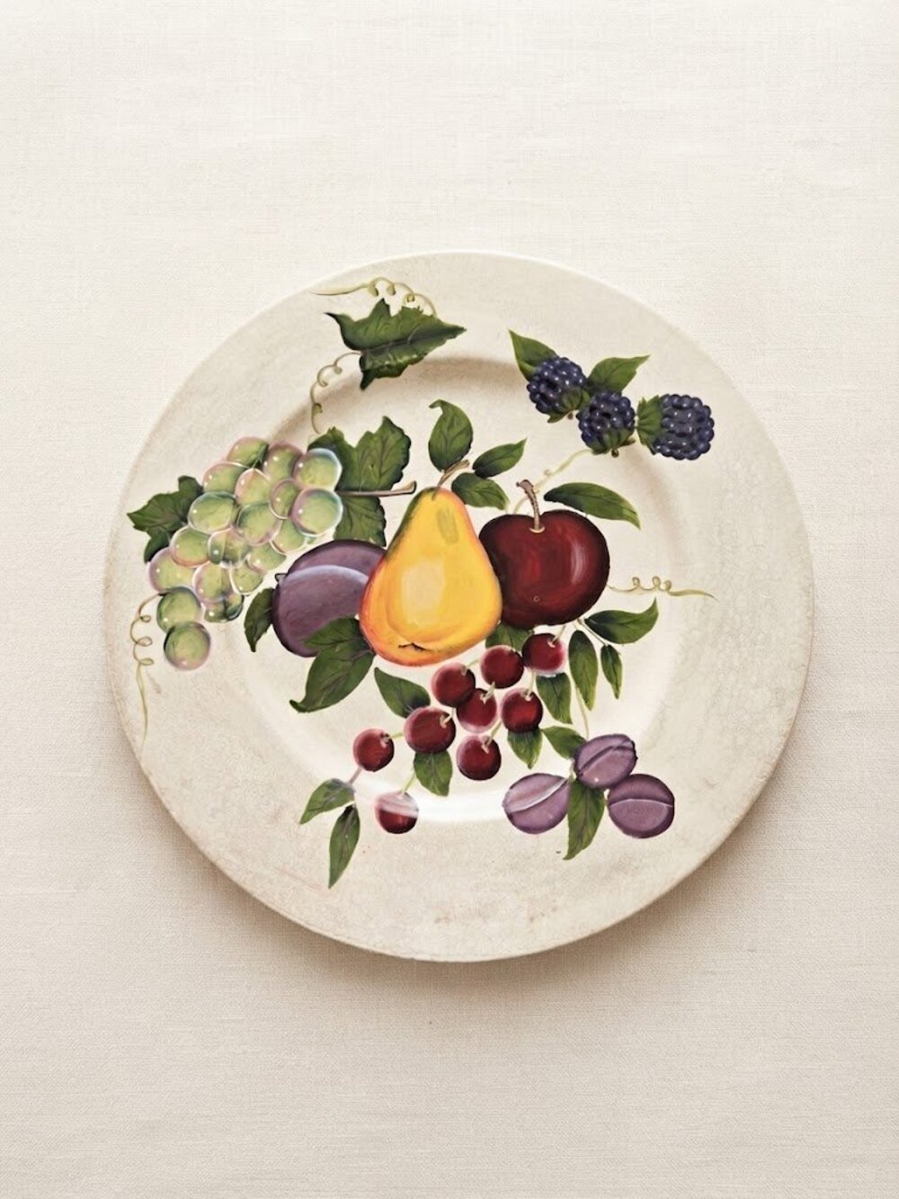 VTG Y2K 90's Home Interiors Decorative Fruit Wall Plate Platter Kitchen Decor